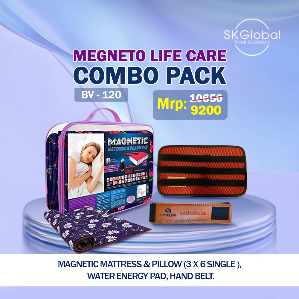 MAGNETO LIFE CARE (MAGNETIC MATTRESS 3*6 ,WATER ENERGY PAD , HAND BELT)